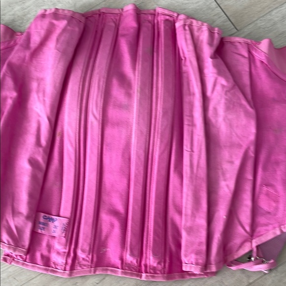 Vintage Camp Size 34 Underbust Magenta Pink Corset Girdle with Removable Straps - Picture 4 of 9